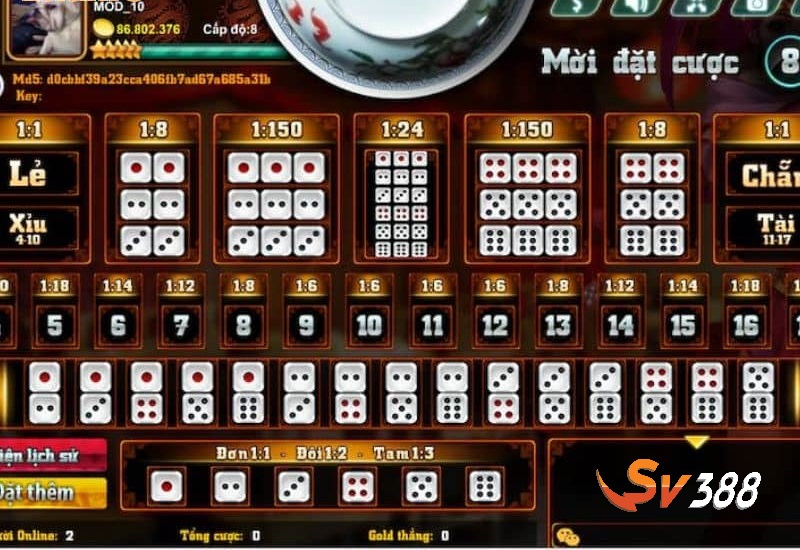Cược ô tổng 8 điểm sẽ tăng cơ hội thắng cao Cược ô tổng 8 điểm sẽ tăng cơ hội thắng cao